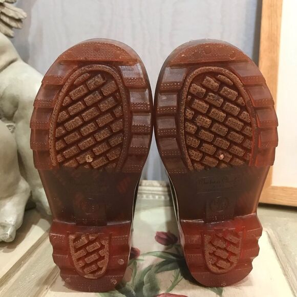 Western Chief Light Up Rain Boots Olive Mesh Camo Sz 5/6 NWOB - Picture 13 of 14